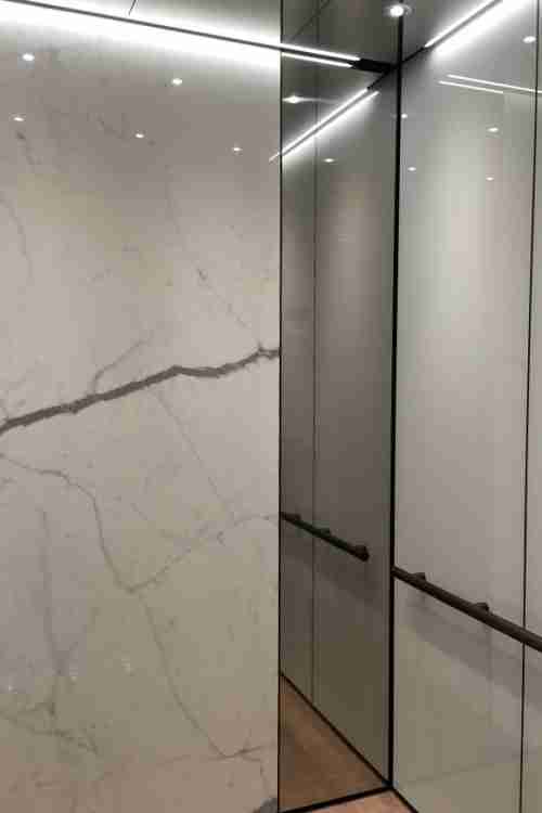 GLass Elevator Marble